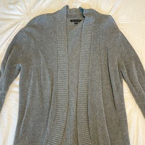 American Eagle Gray Knit Cardigan